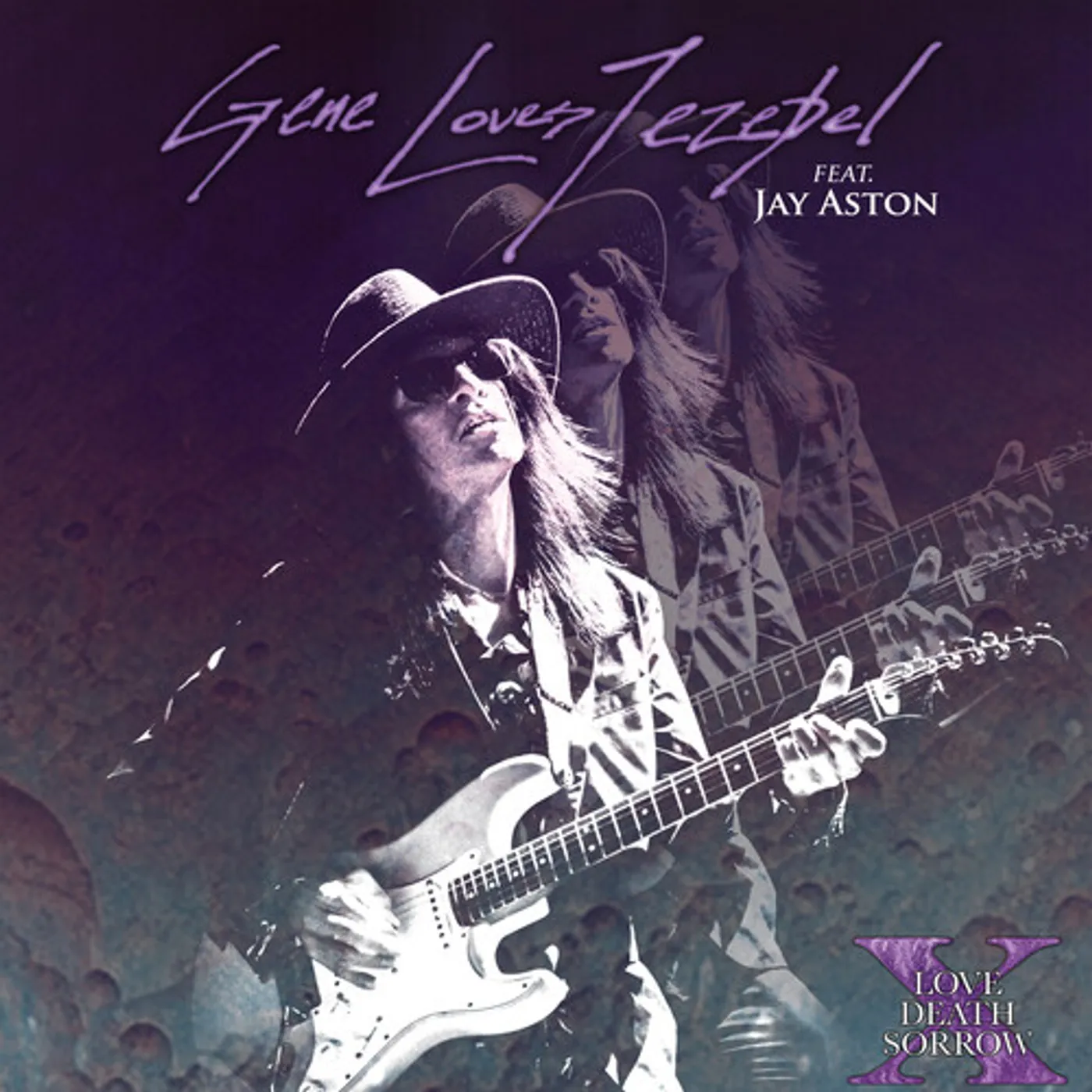 Gene Loves Jezebel X - LOVE DEATH SORROW - PURPLE MARBLE Vinyl Record