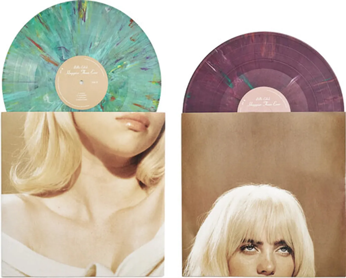 Billie Eilish Happier Than Ever (2LP/Limited Multicolor Swirl) Vinyl Record