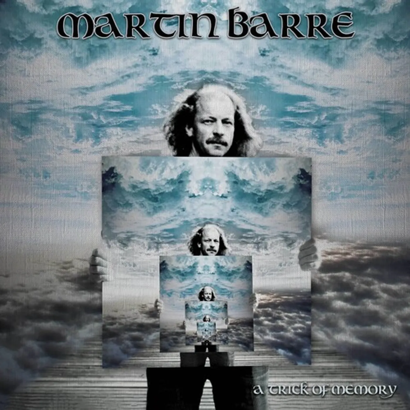 Martin Barre TRICK OF MEMORY - BLUE MARBLE Vinyl Record