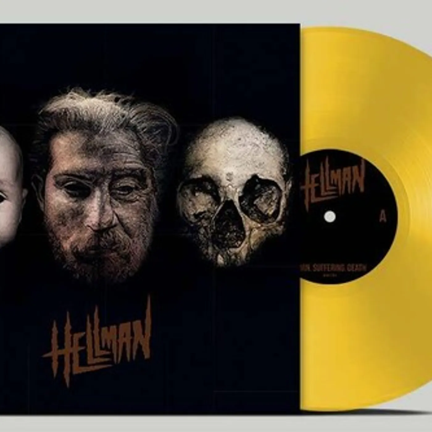 Hellman BORN SUFFERING DEATH - YELLOW Vinyl Record
