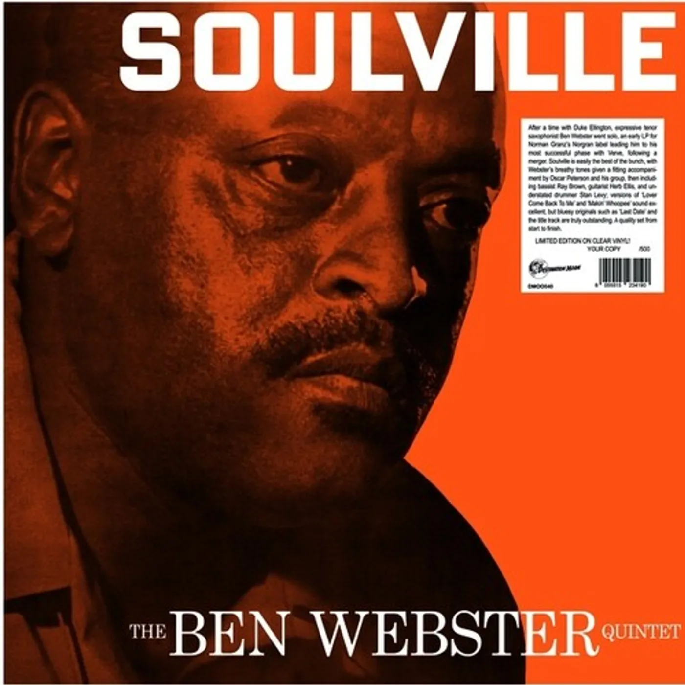 Ben Webster Soulville Vinyl Record