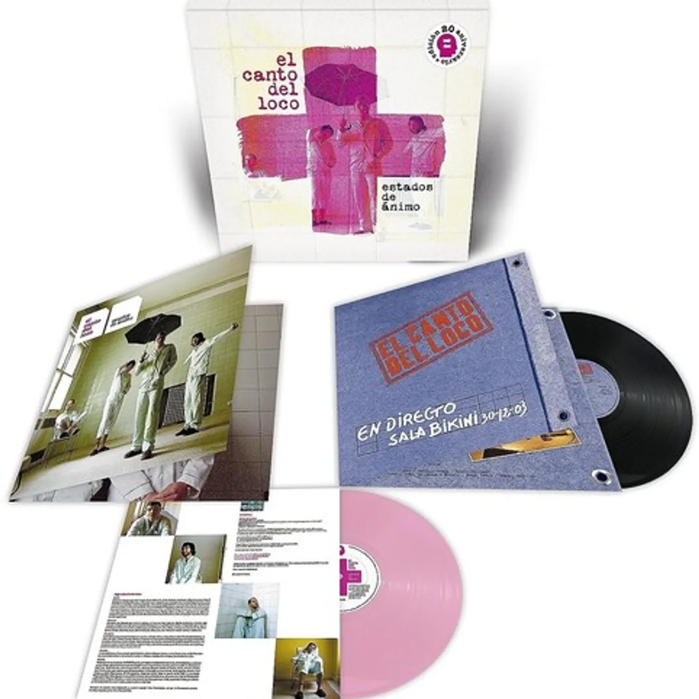 El Canto Del Loco Estados De Animo 20 Aniversario (Red & Black) Vinyl Record