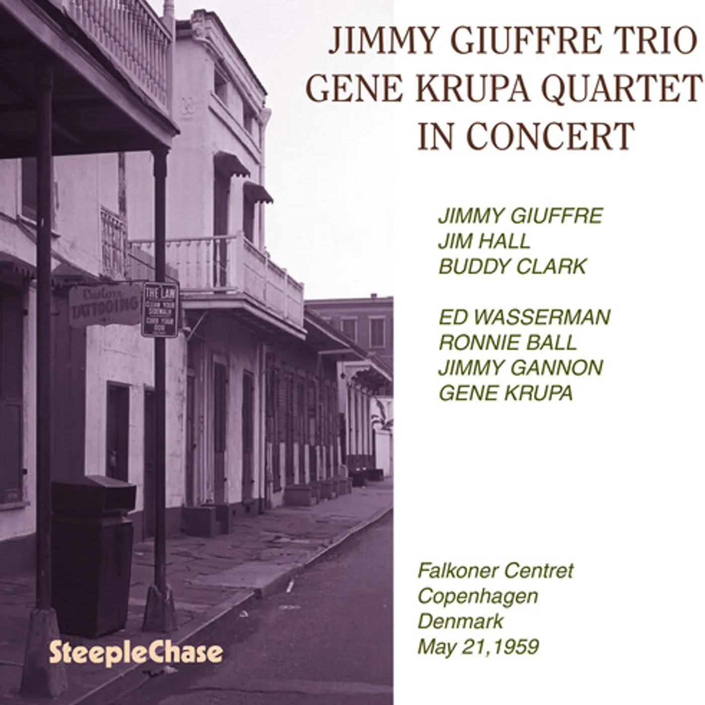 Jimmy Giuffre Trio / Gene Krupa Quartet IN CONCERT CD