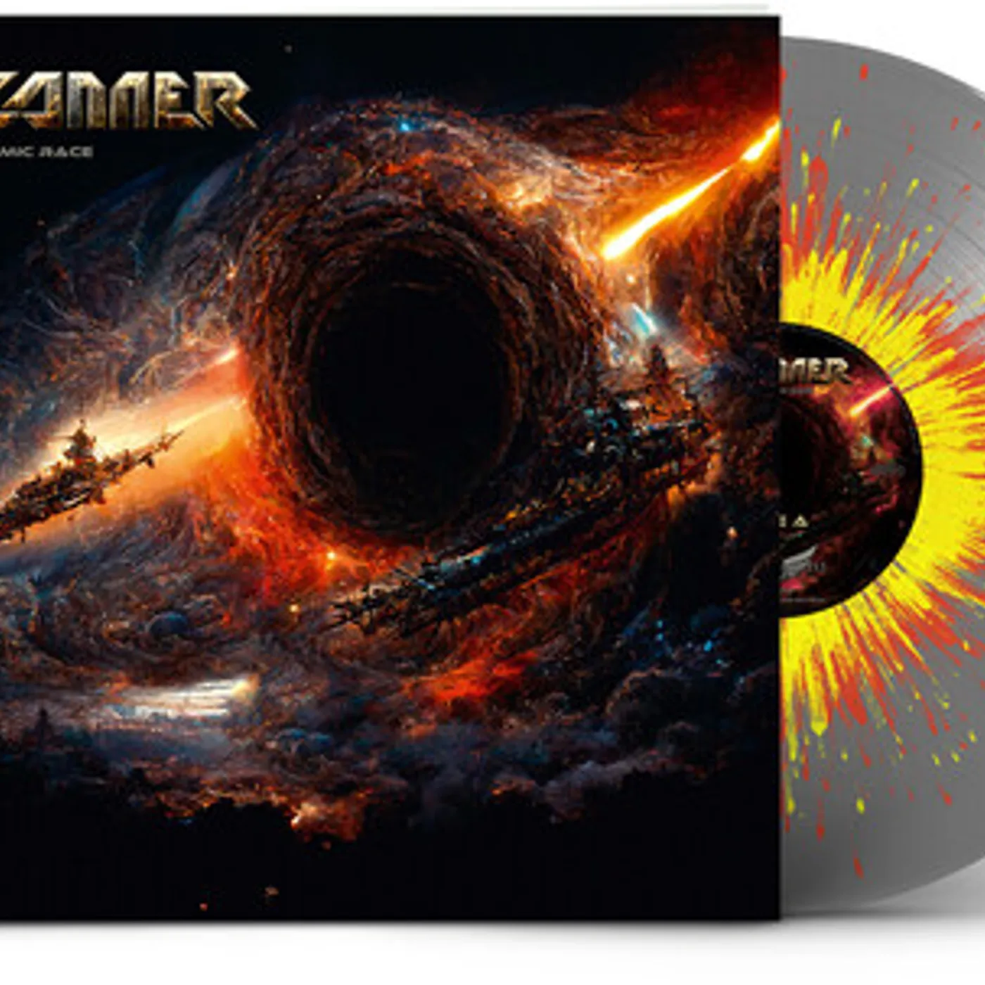 Scanner COSMIC RACE - SILVER/RED/YELLOW SPLATTER Vinyl Record