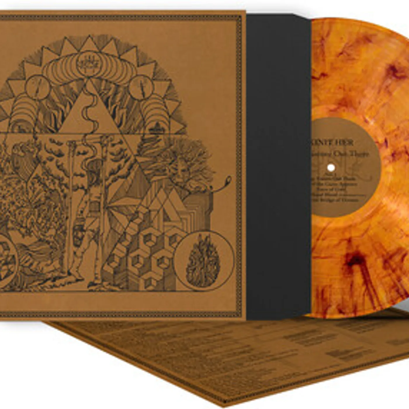 Kinit Her NATURE OUT THERE - AMBER/BLACK MARBLE Vinyl Record