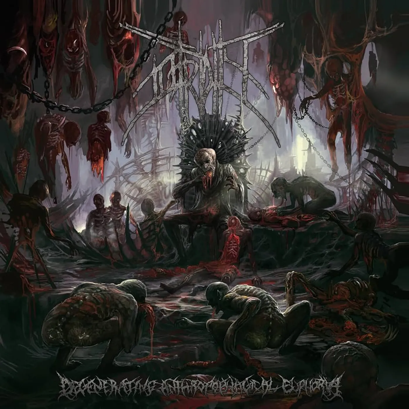 Putridity DEGENERATING ANTHROPOPHAGIAL EUPHORIA Vinyl Record