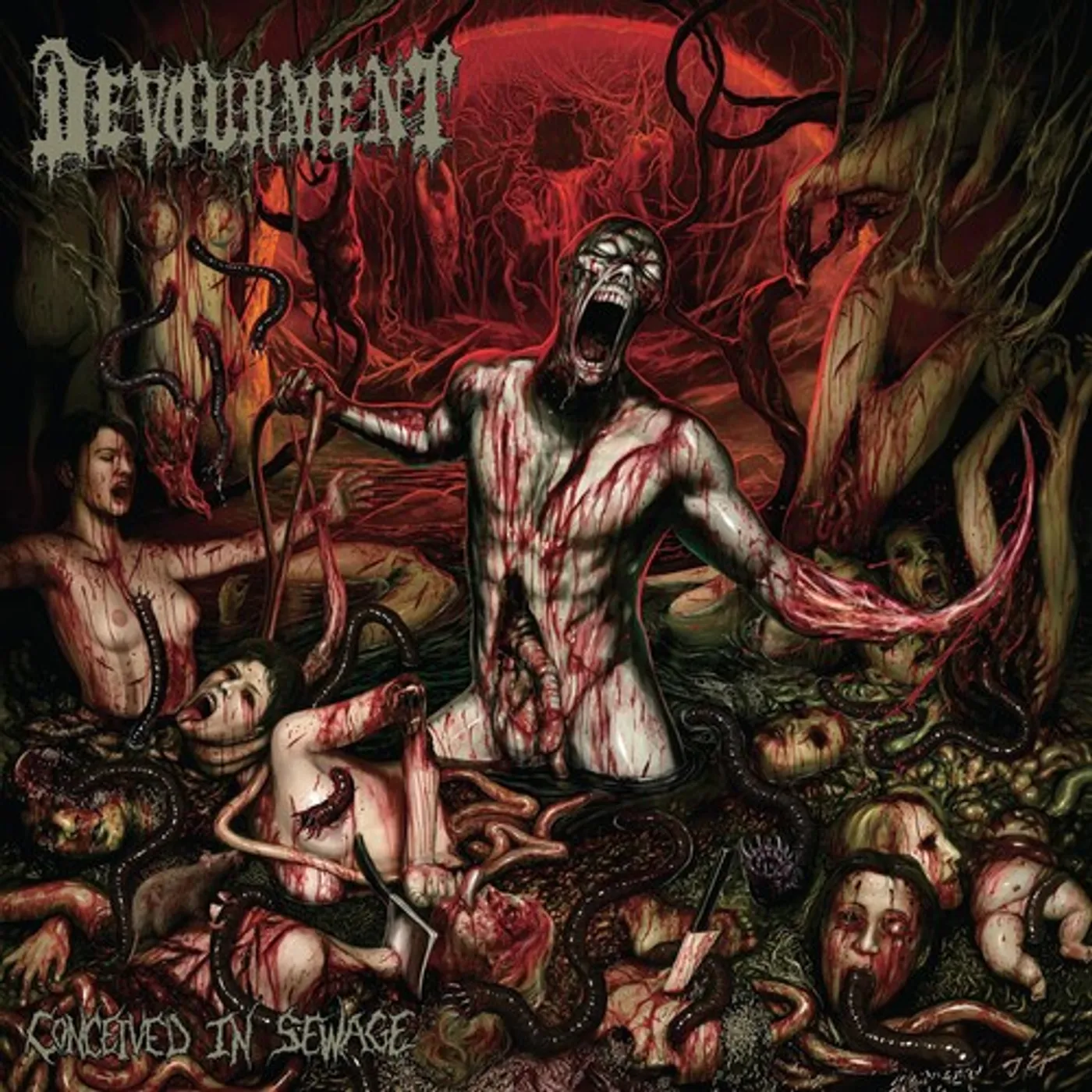 Devourment CONCEIVED IN SEWAGE Vinyl Record