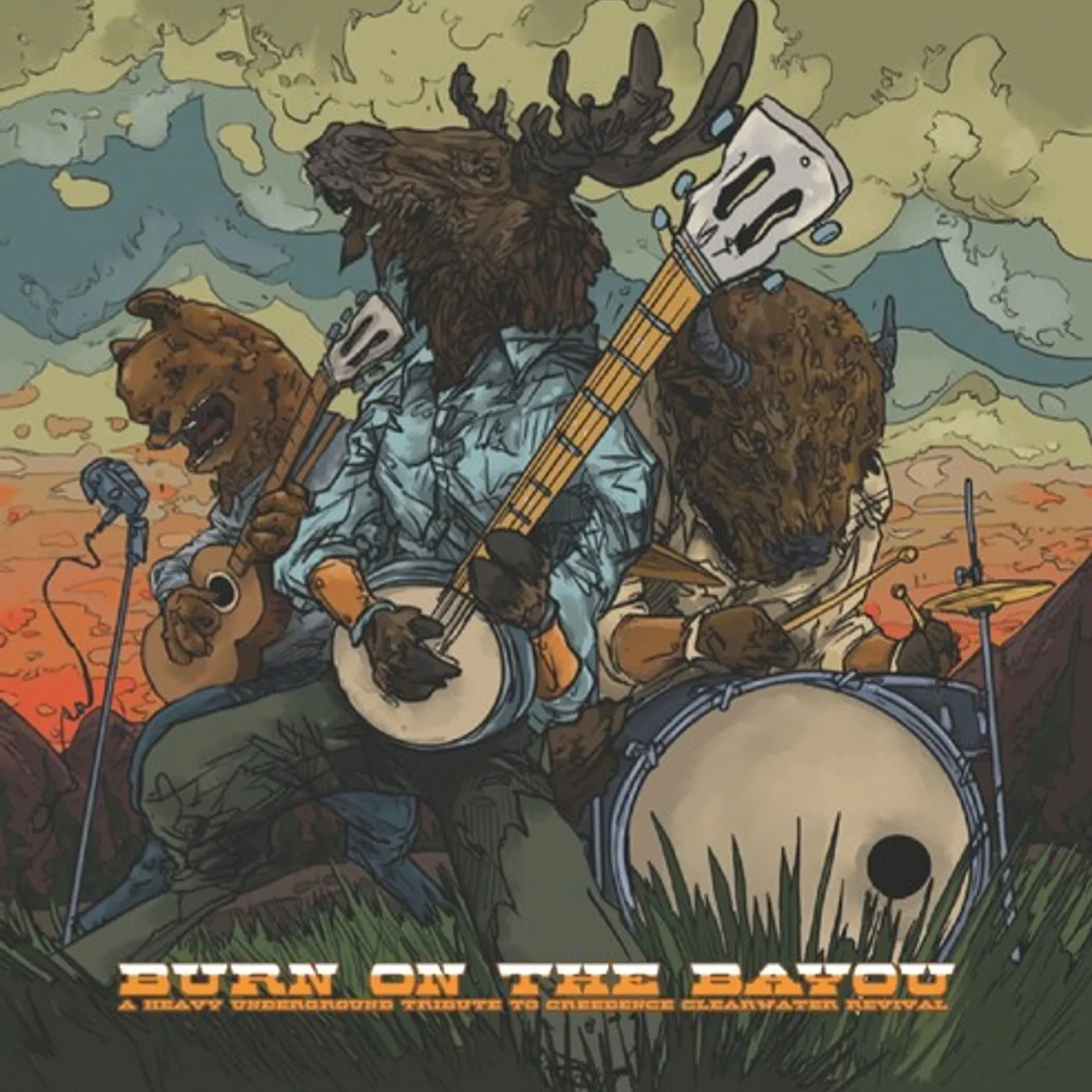 BURN ON THE BAYOU: A HEAVY UNDERGROUND / VARIOUS CD
