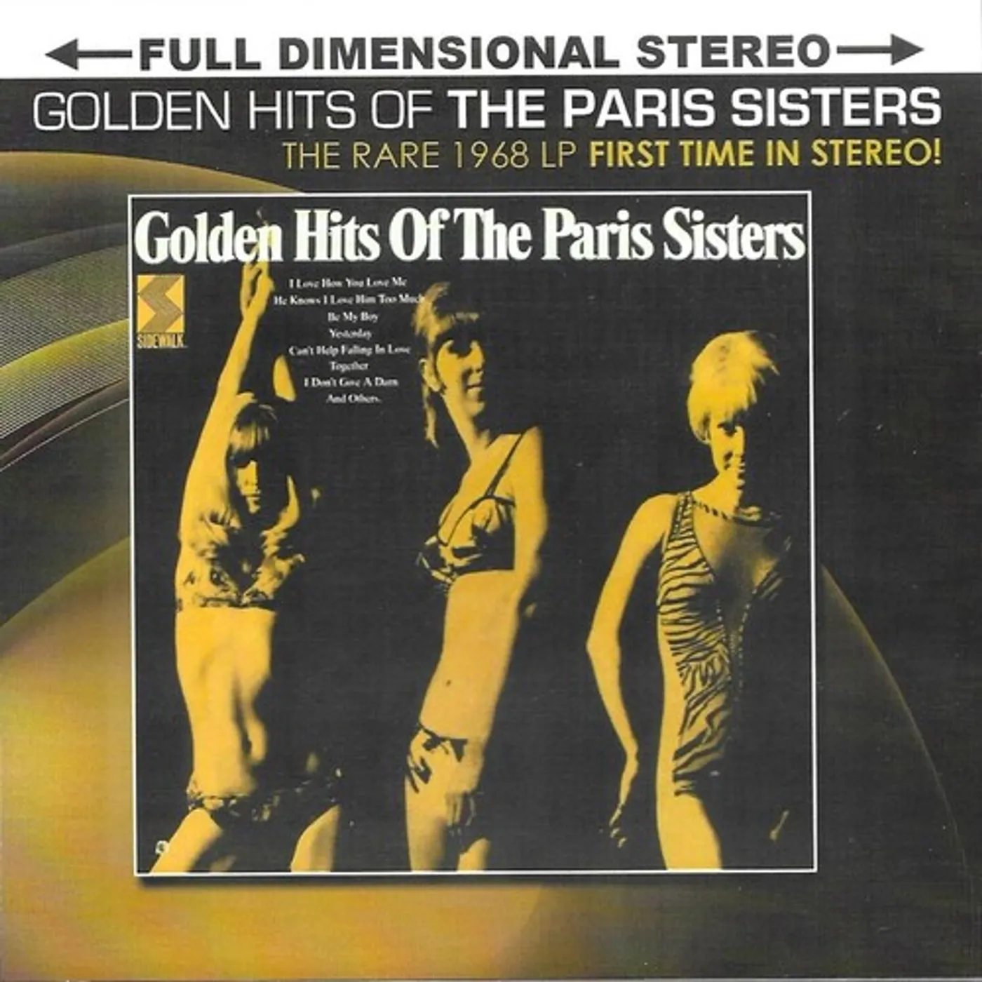 The Paris Sisters GOLDEN HITS-THE RARE 1968 LP CD
