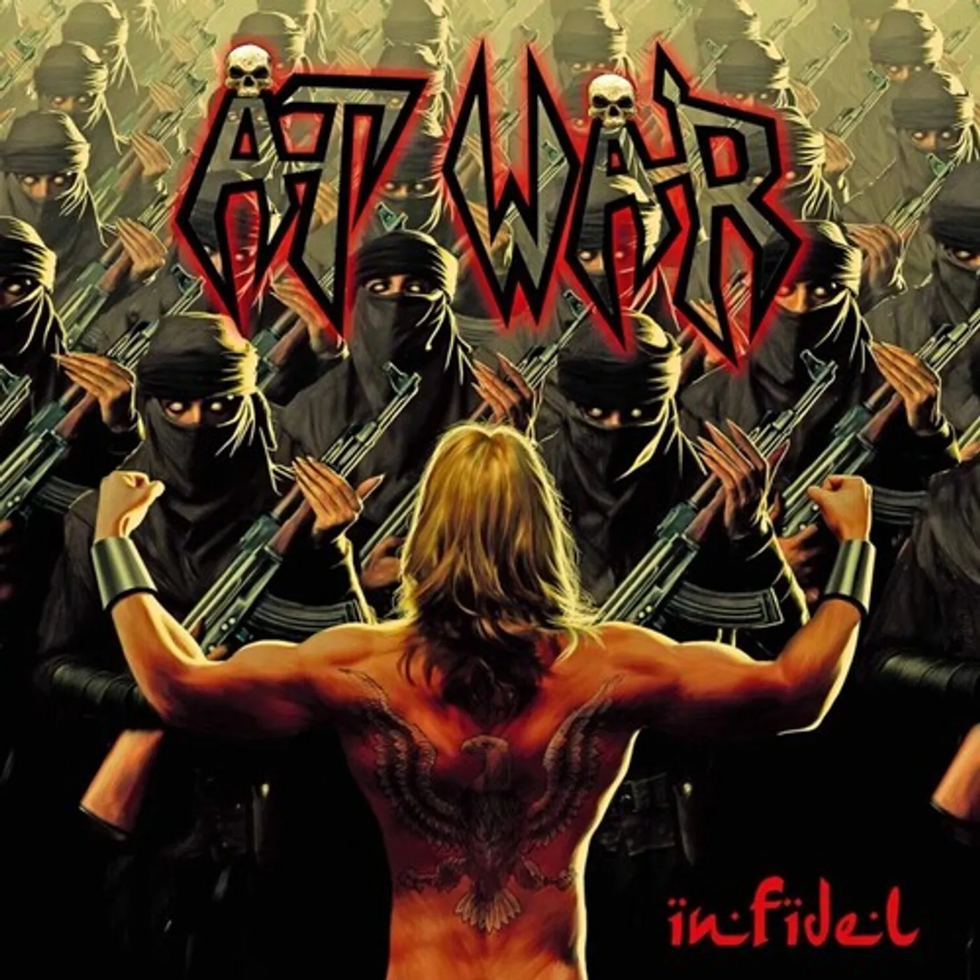 At War INFIDEL - CAMOUFLAGE SPLATTER Vinyl Record