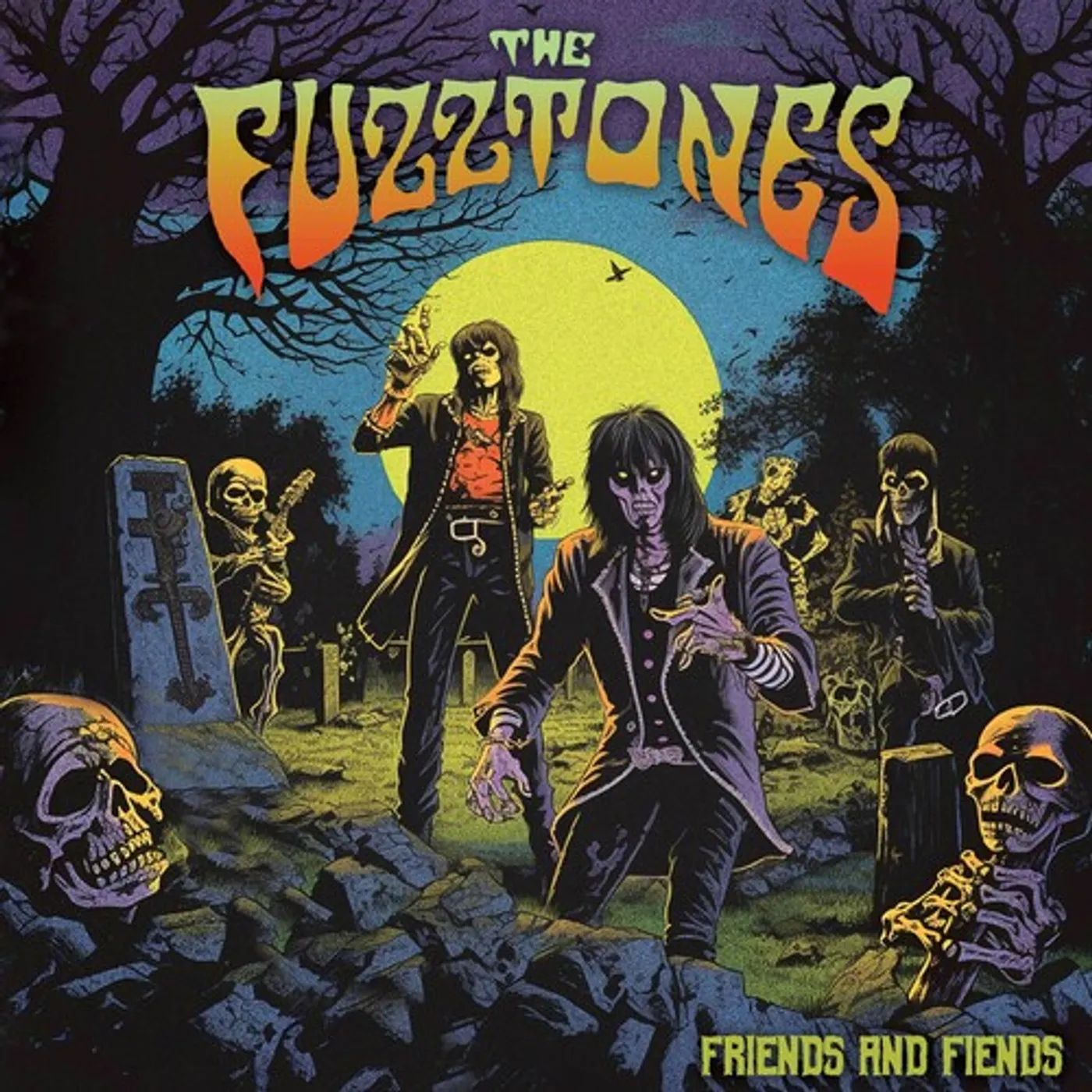 The Fuzztones FRIENDS & FIENDS - ORANGE Vinyl Record