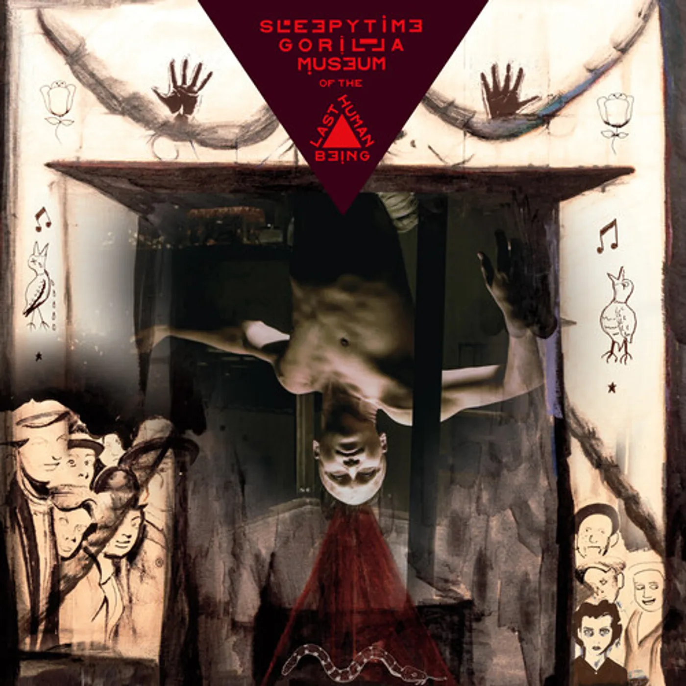 Sleepytime Gorilla Museum OF THE LAST HUMAN BEING - OXBLOOD & BLOOD RED Vinyl Record
