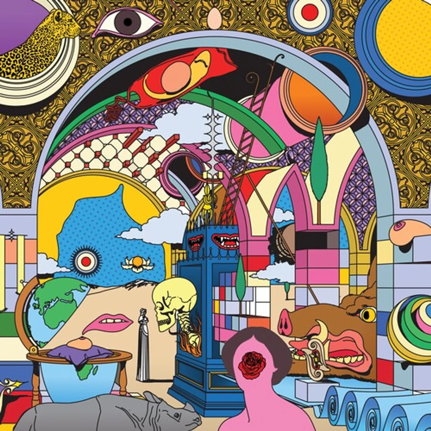 STRFKR Parallel Realms - Violet & Cobalt Blue Vinyl Record