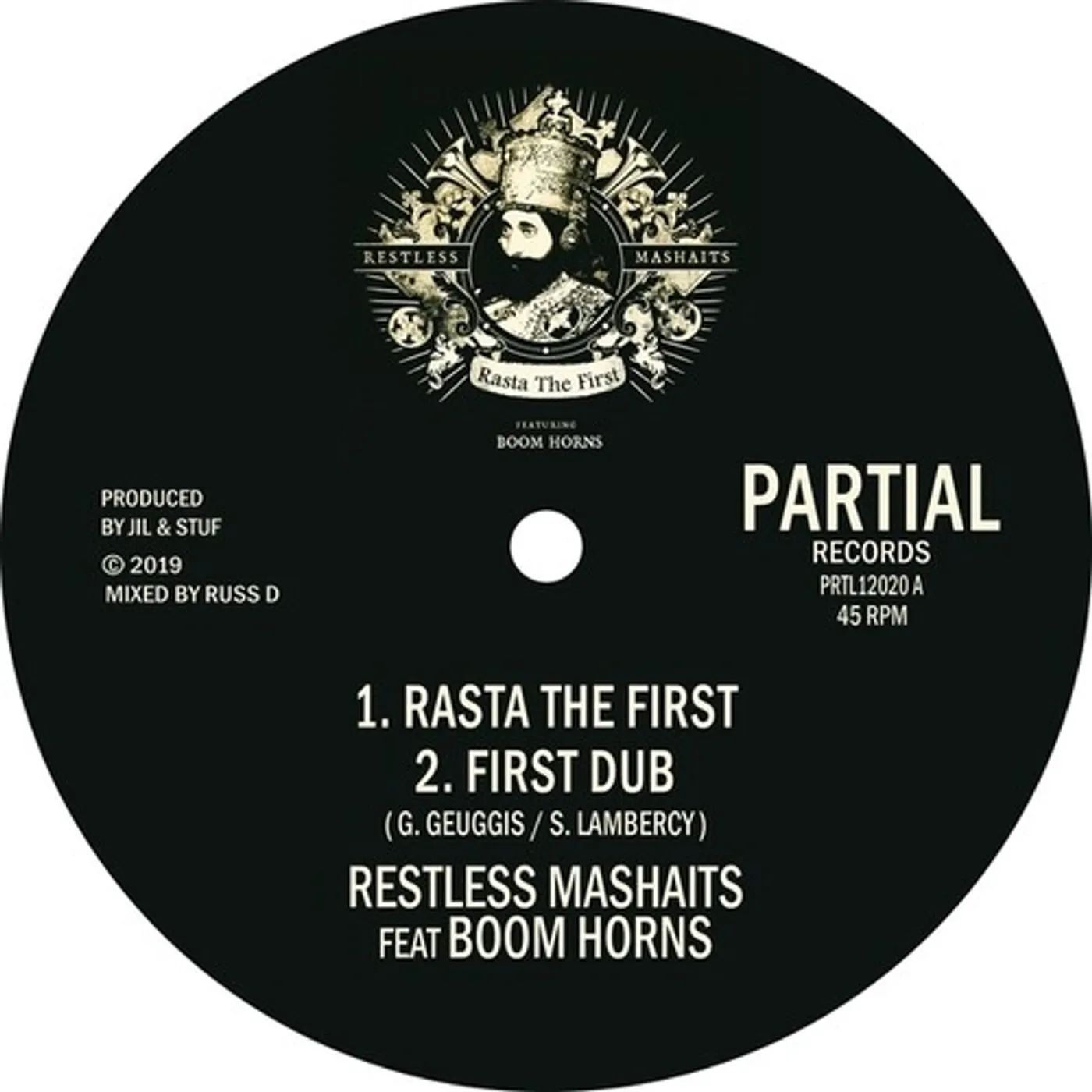 Restless Mashaits / Feat Boom Horns RASTA THE FIRST Vinyl Record