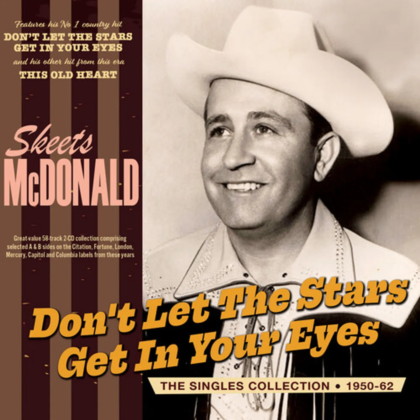 Skeets McDonald DON'T LET THE STARS GET IN YOUR EYES: THE SINGLES CD