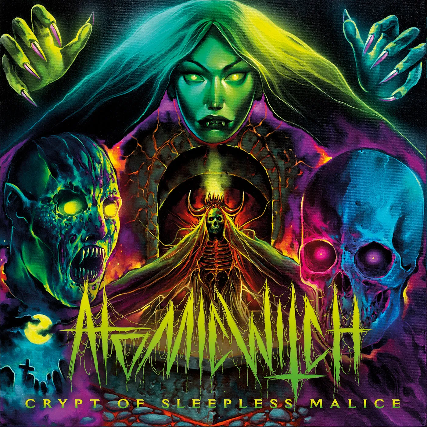 Atomic Witch CRYPT OF SLEEPLESS MALICE Vinyl Record