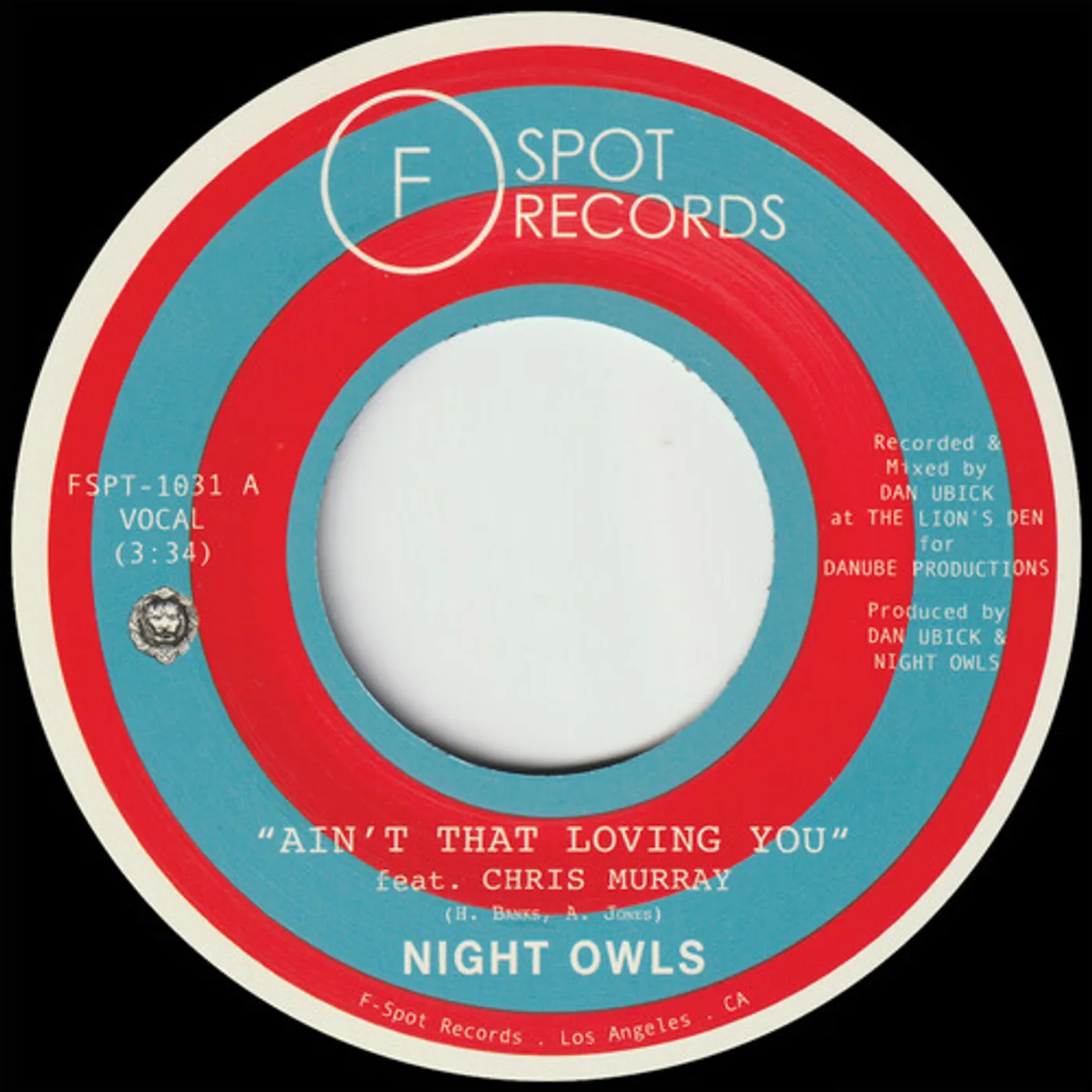 Night Owls AIN'T THAT LOVING YOU B/W ARE YOU LONELY FOR ME Vinyl Record