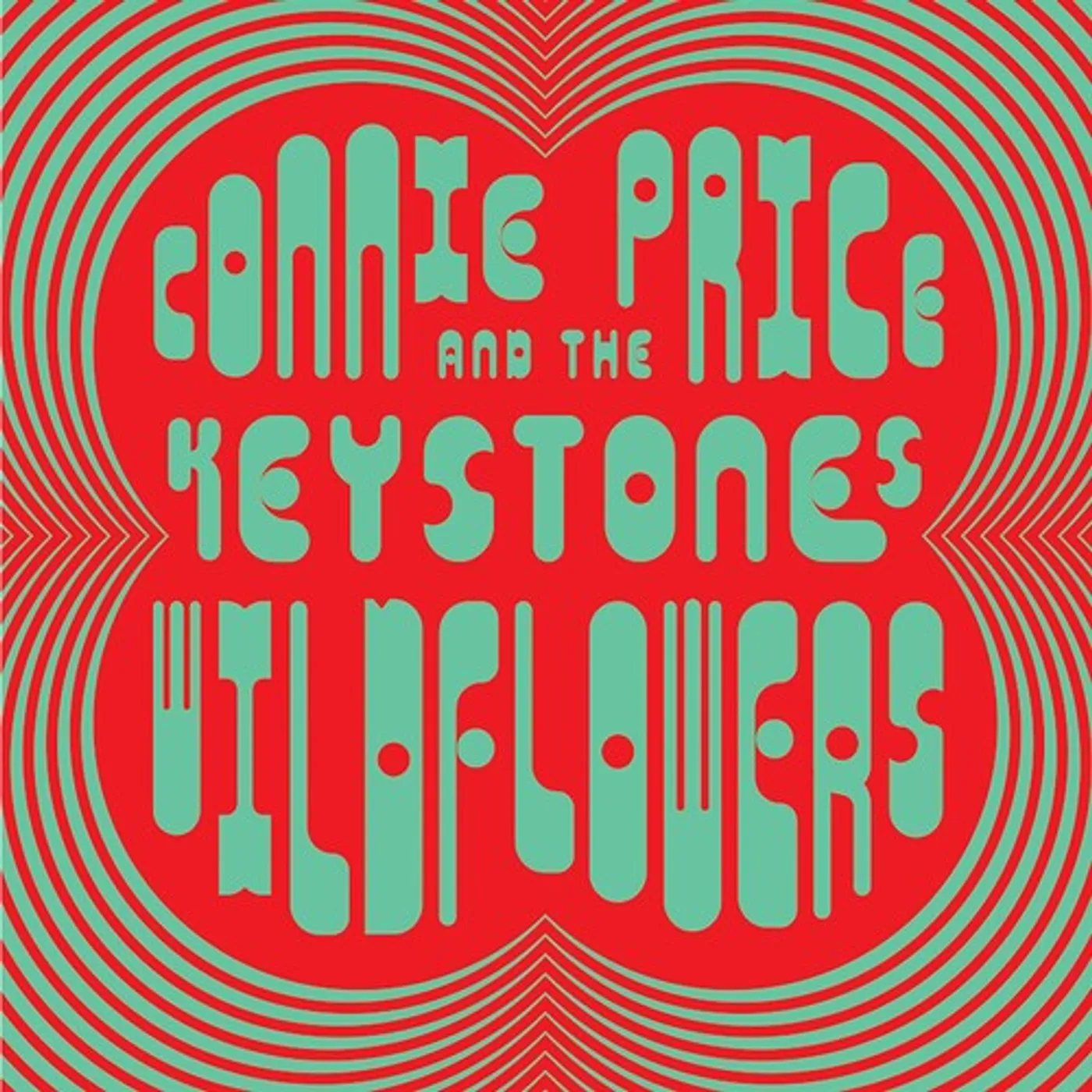 Connie Price WILDFLOWERS - MINT GREEN/RED Vinyl Record