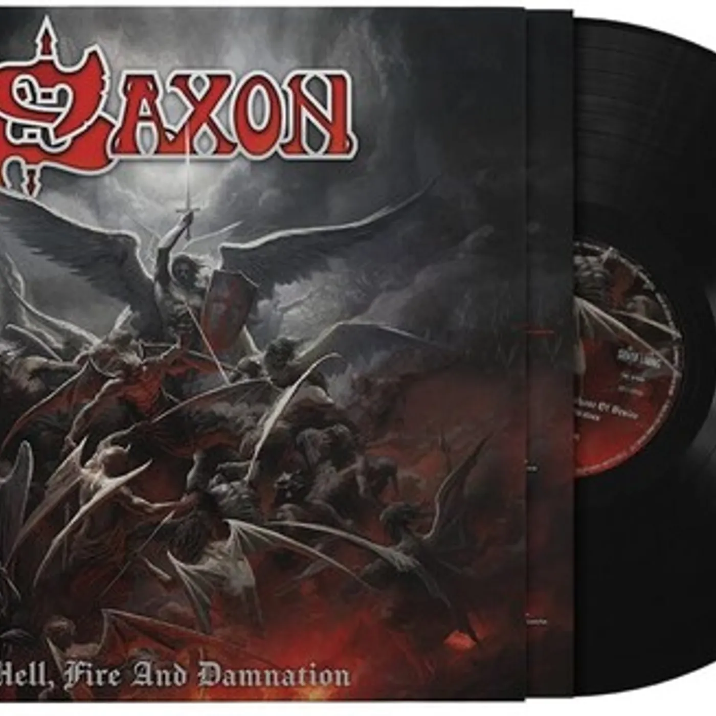 Saxon HELL FIRE AND DAMNATION Vinyl Record