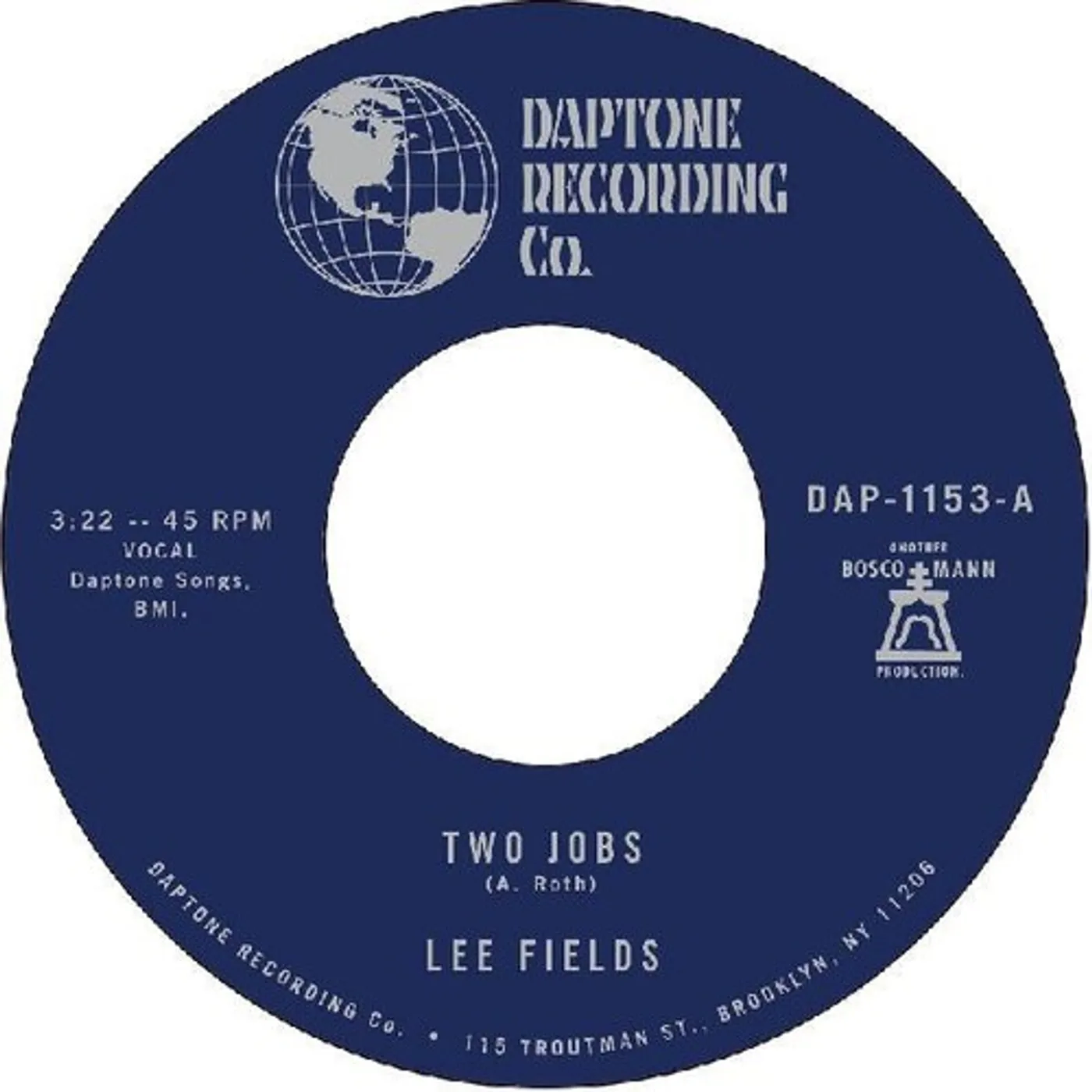 Lee Fields TWO JOBS / SAVE YOUR TEARS FOR SOMEONE NEW Vinyl Record