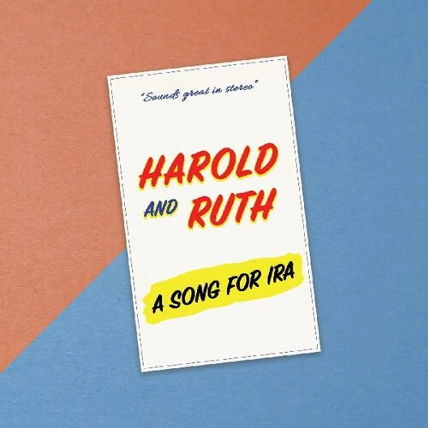 Harold and Ruth SONG FOR IRA CD