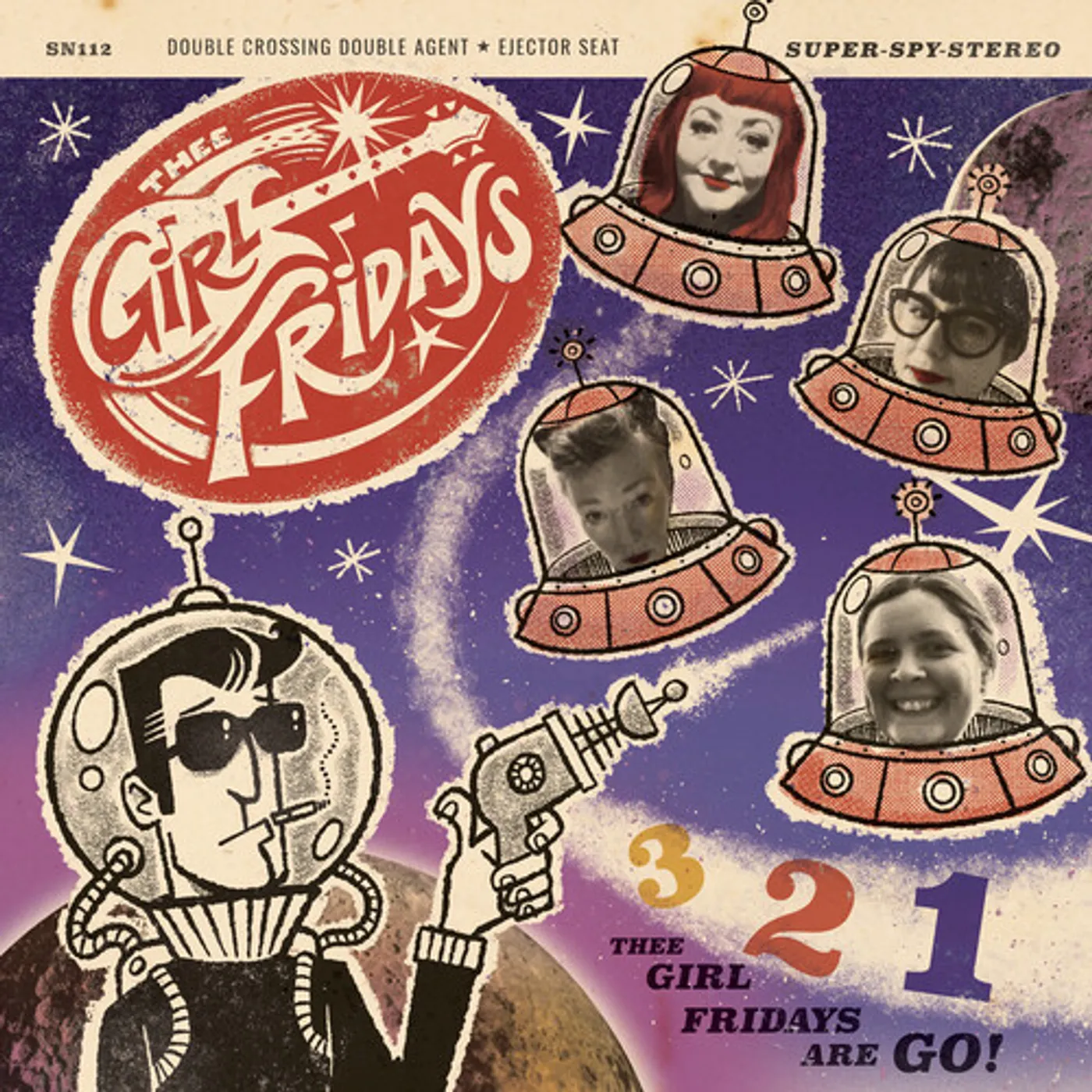 Thee Girl Fridays Double Crossing Double Agent / Ejector Seat (7") Vinyl Record