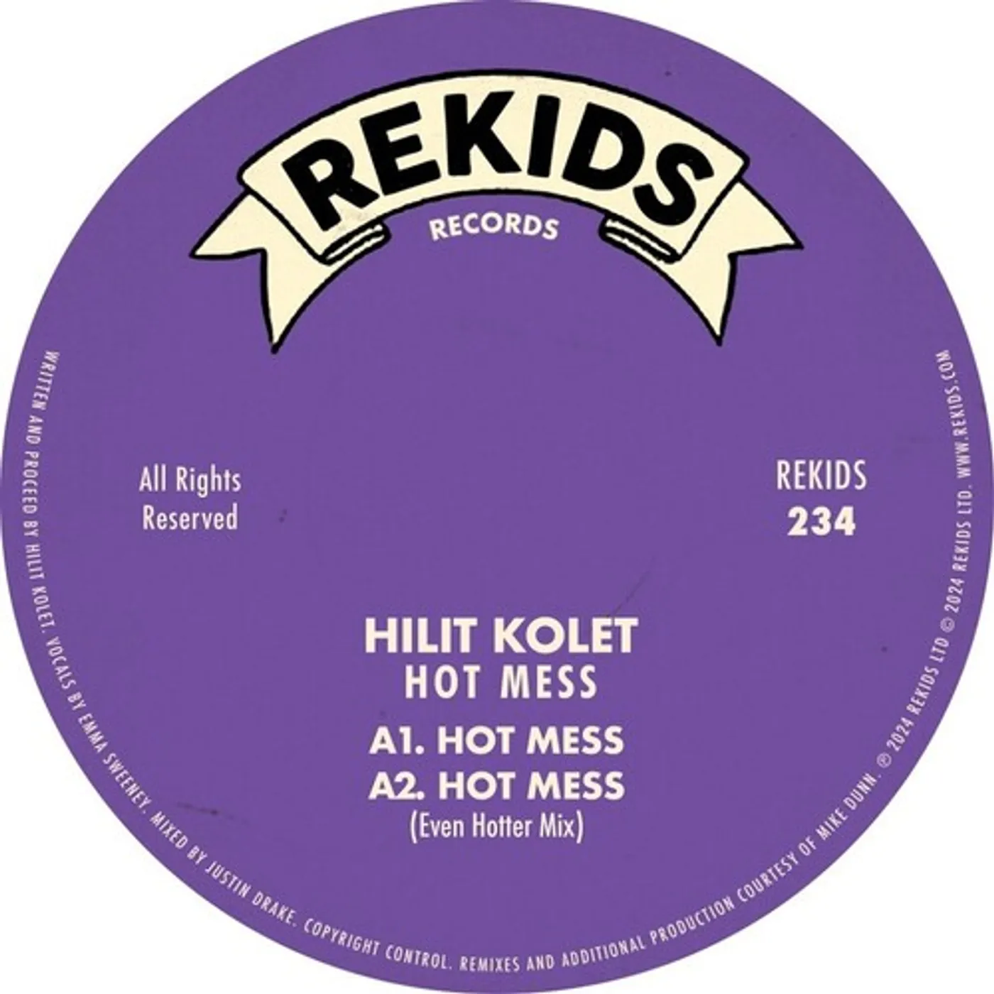 Hilit Kolet HOT MESS (MIKE DUNN REMIX) Vinyl Record
