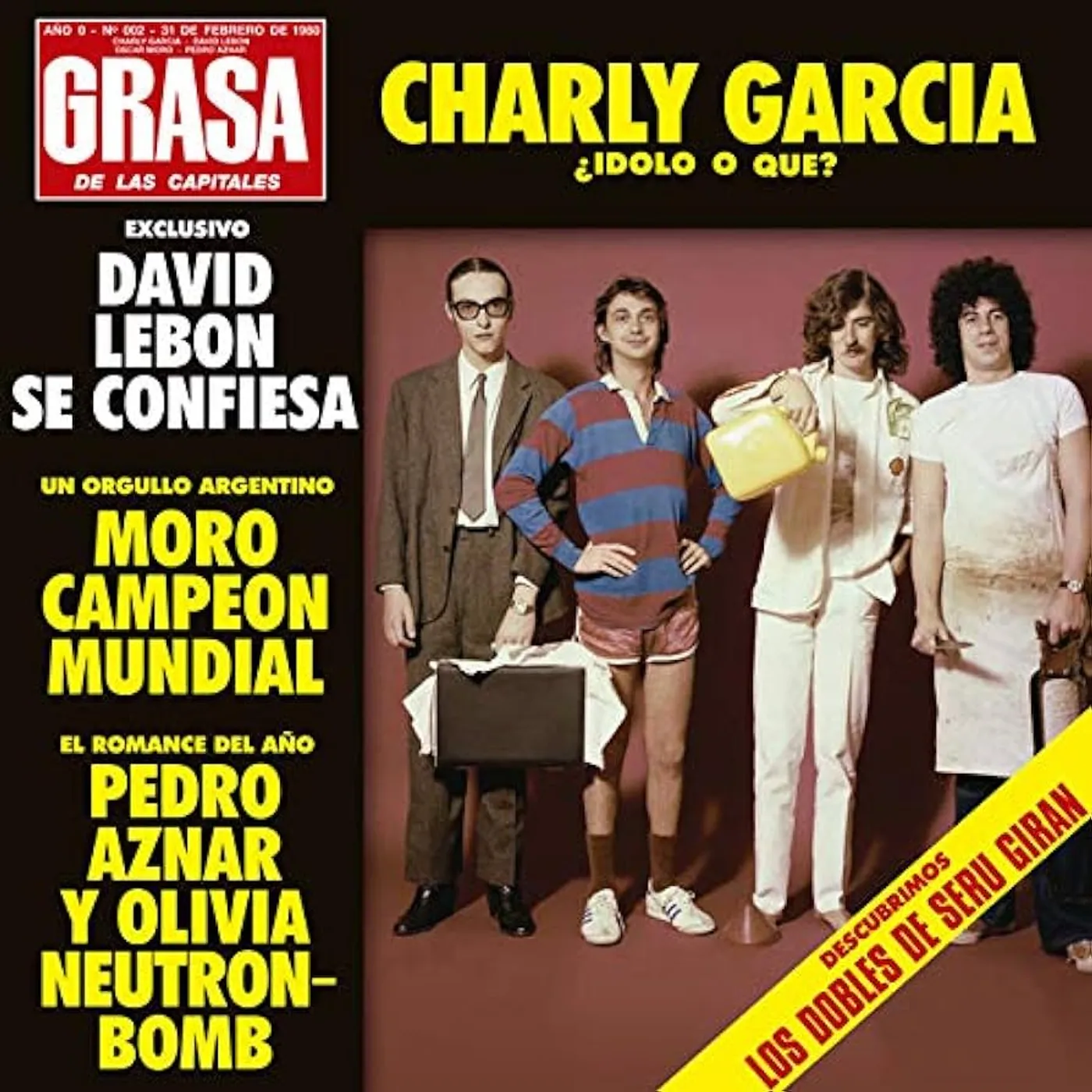 Serú Girán GRASA DE LAS CAPITALES Vinyl Record