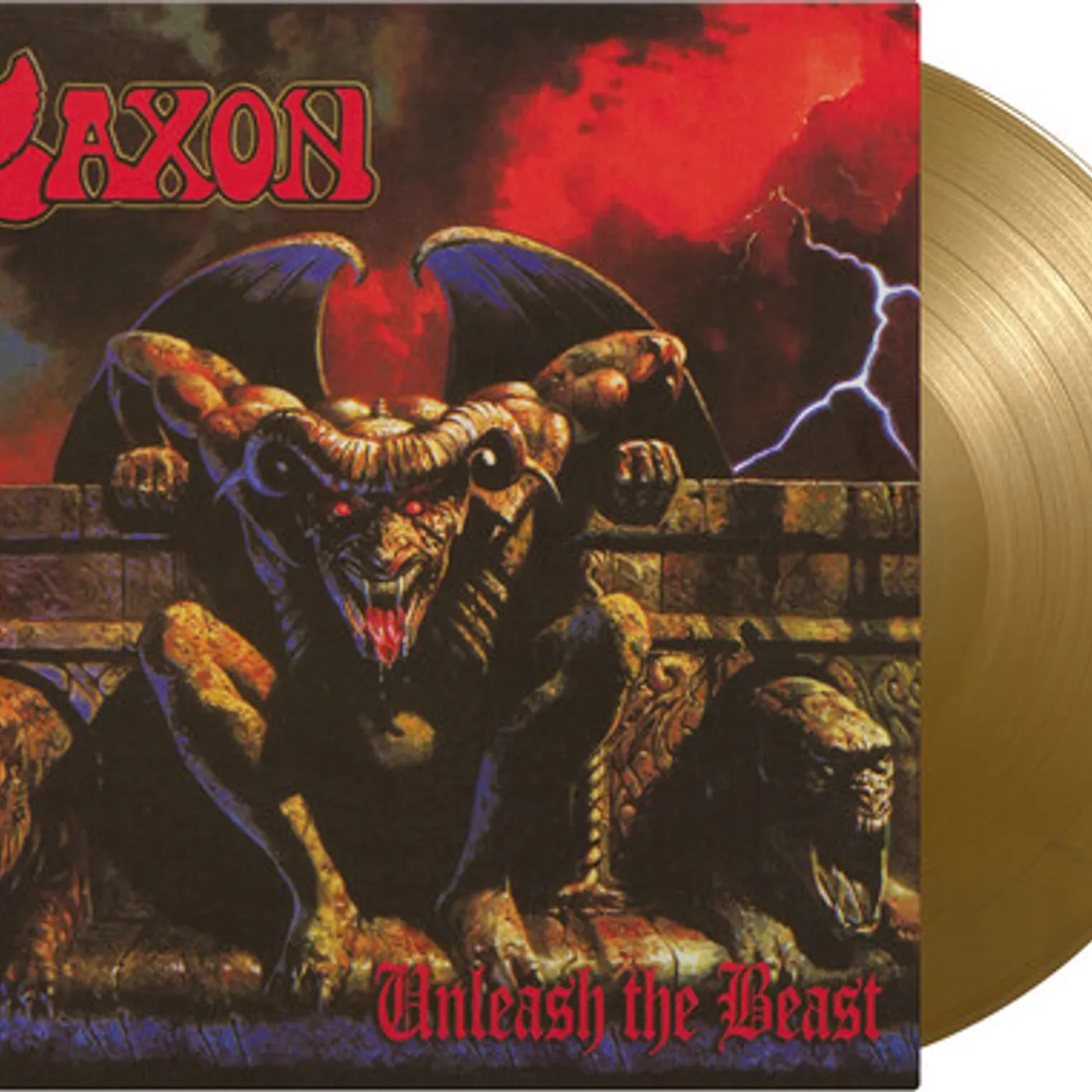 Saxon UNLEASH THE BEAST Vinyl Record