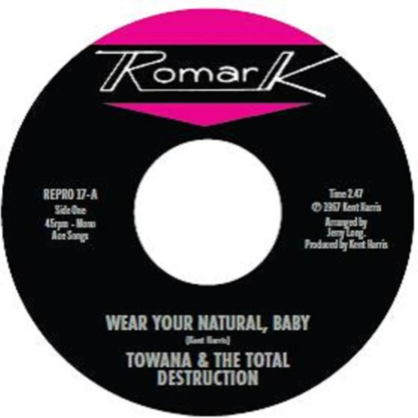 Towana & The Total Destruction / Ty Karim WEAR YOUR NATURAL BABY / IF I CAN'T STOP YOU Vinyl Record