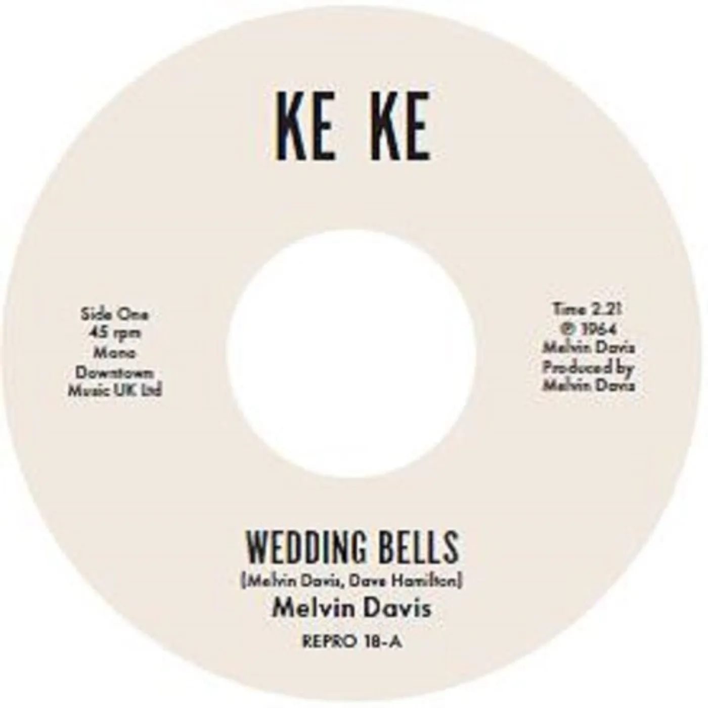 Melvin Davis WEDDING BELLS / IT'S NO NEWS Vinyl Record