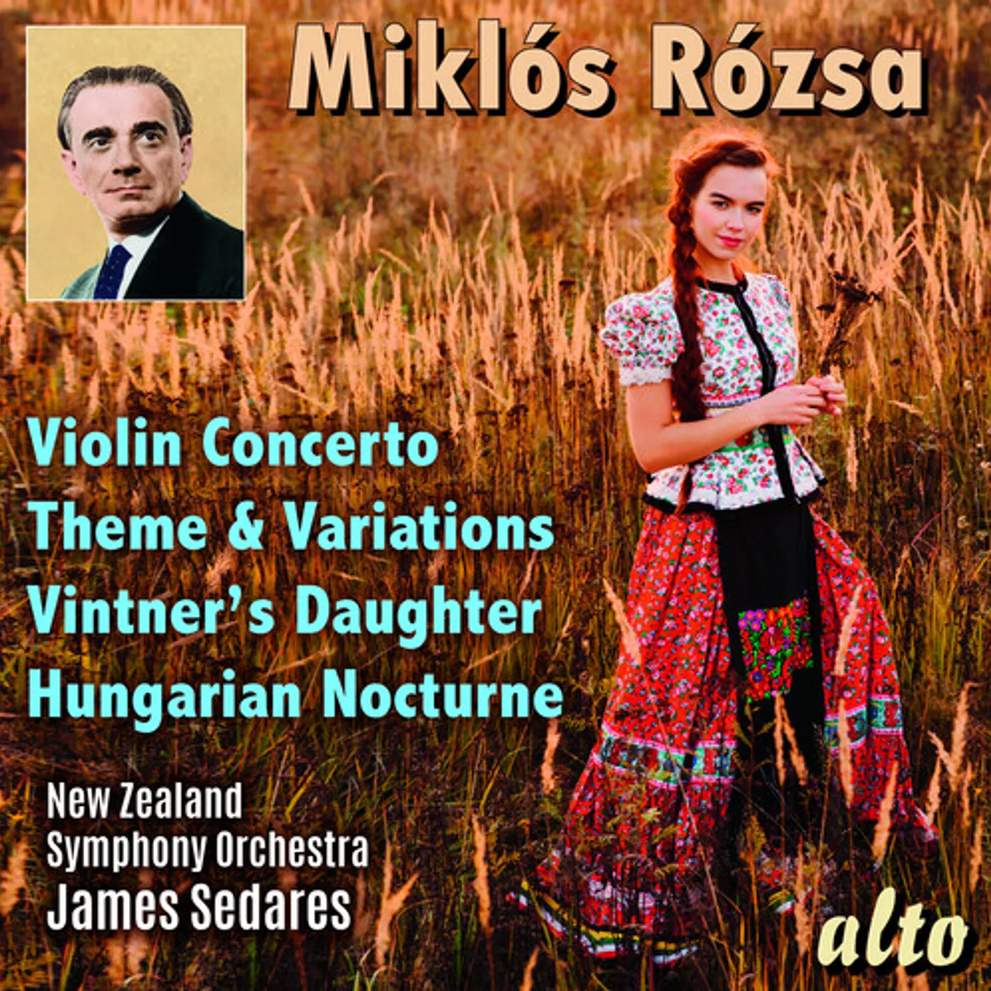 New Zealand Symphony Orchestra MIKLOS ROZSA: VIOLIN CONCERTO THEME VARIATIONS CD