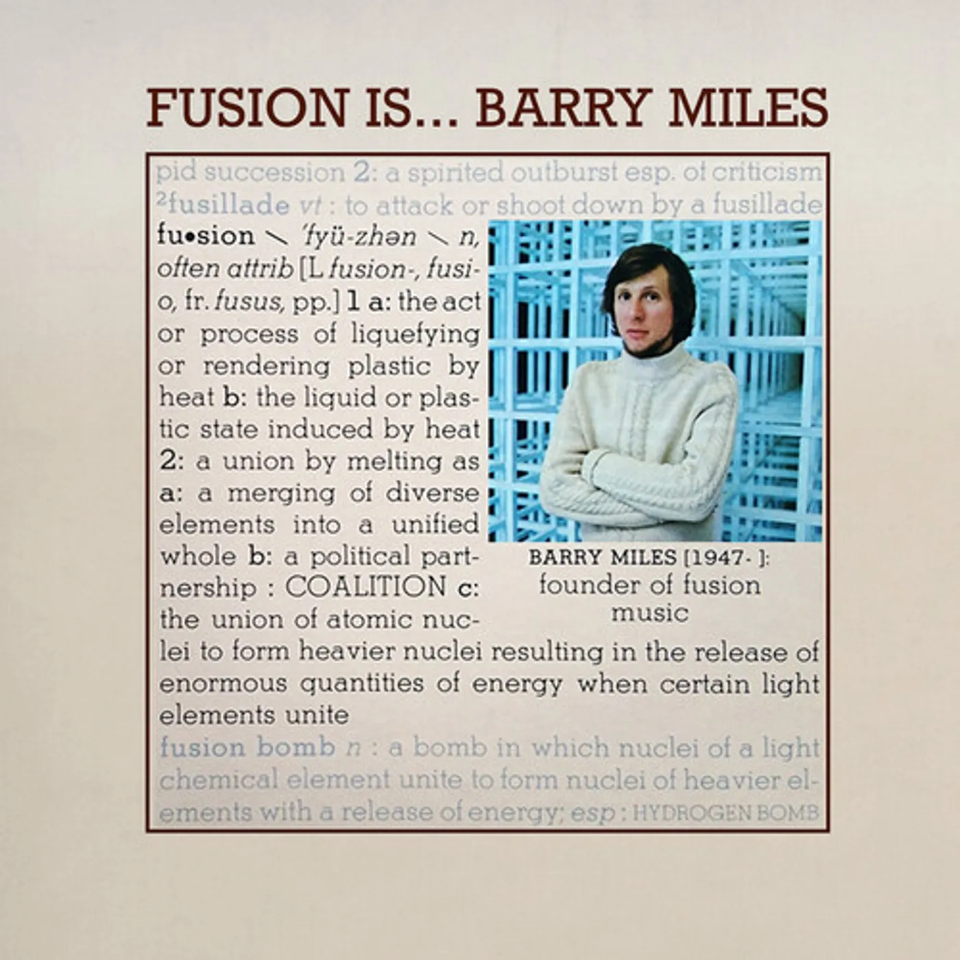 Barry Miles FUSION IS... (MOD) CD