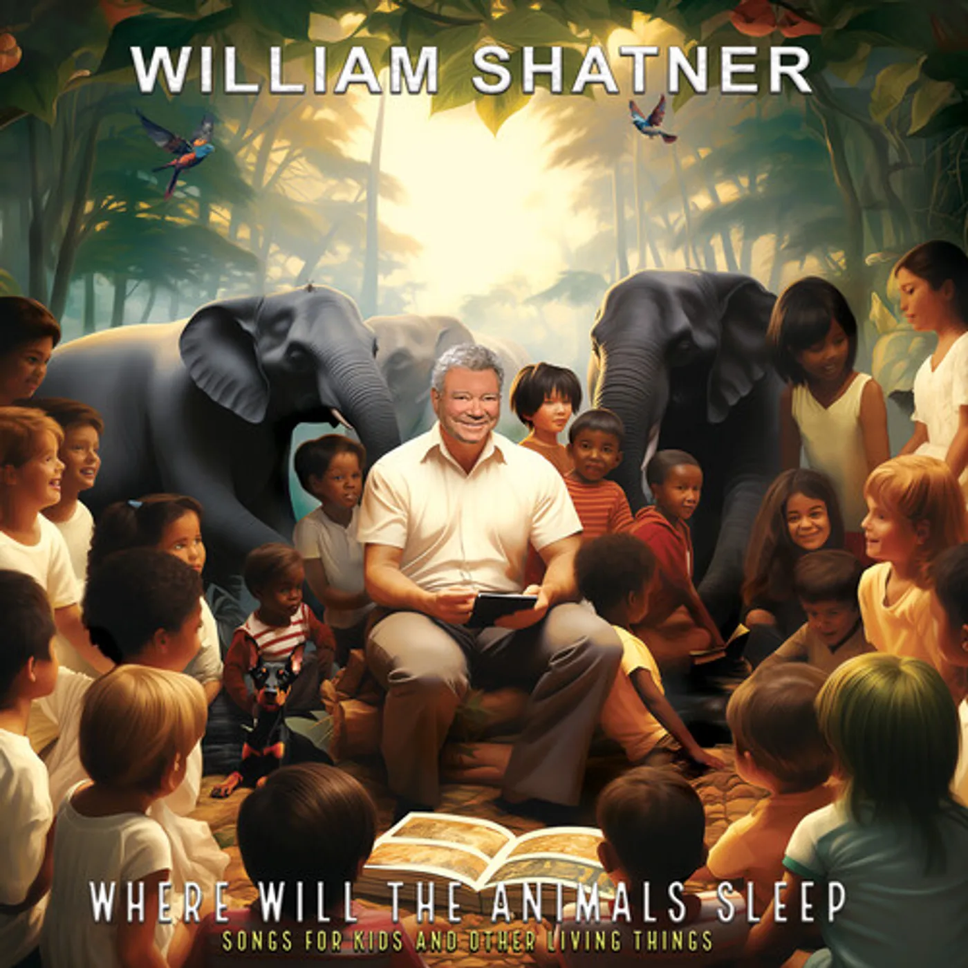 William Shatner Where Will The Animals Sleep? Songs For Kids (Green) Vinyl Record