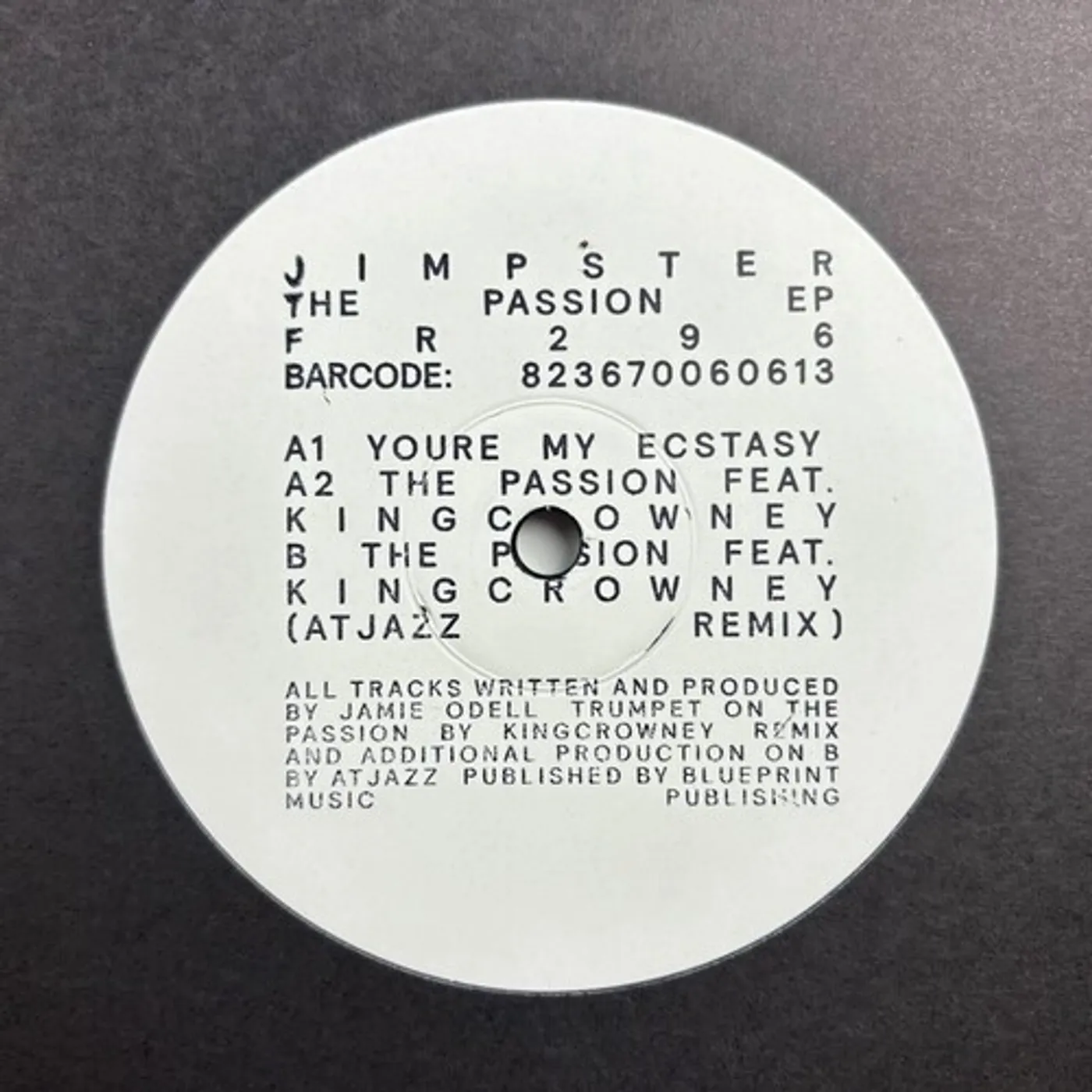 Jimpster PASSION Vinyl Record