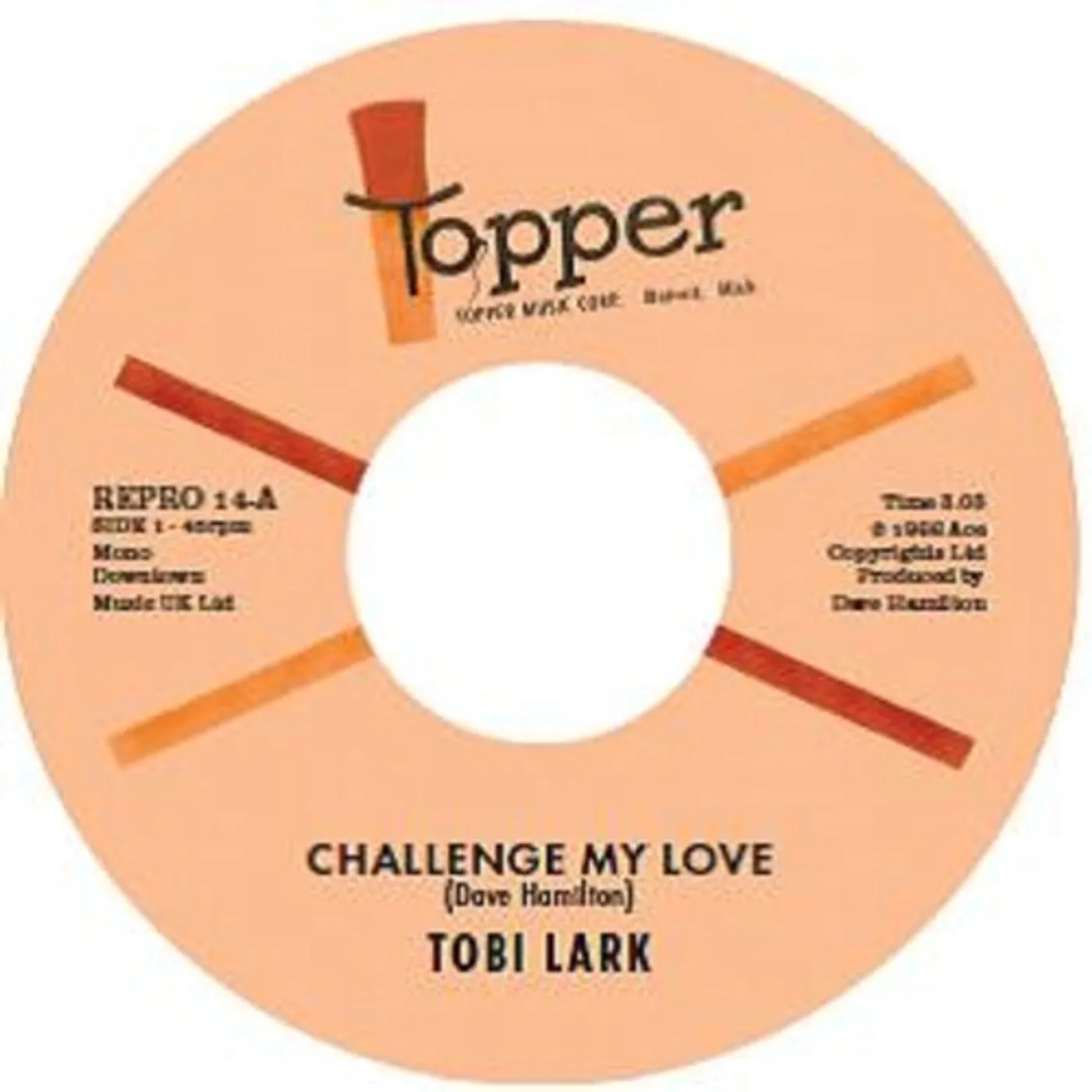 Tobi Lark CHALLENGE MY LOVE / SWEEP IT OUT IN THE SHED Vinyl Record