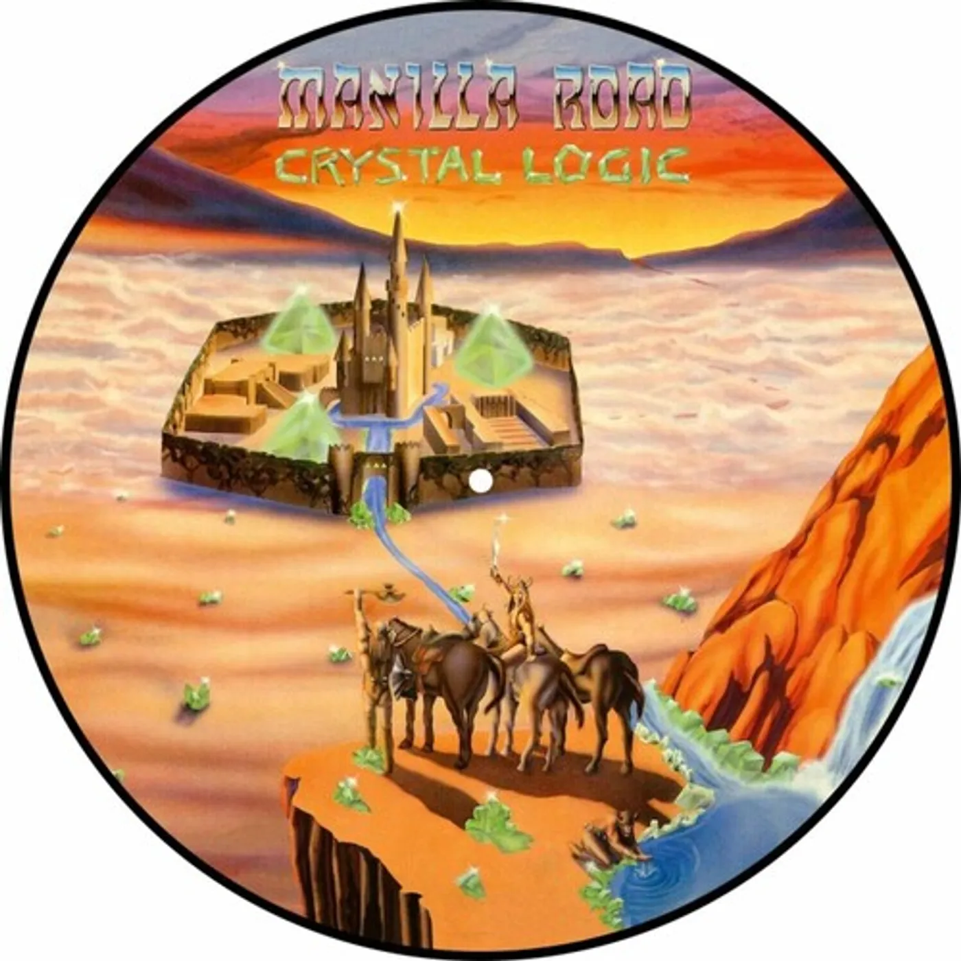Manilla Road CRYSTAL LOGIC Vinyl Record - Picture Disc