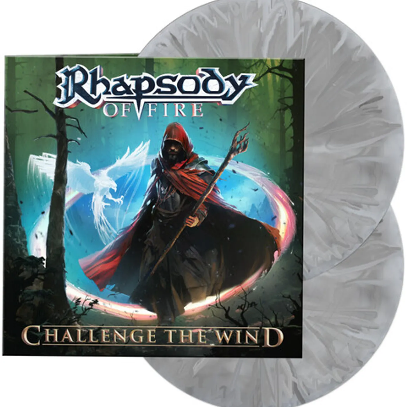 Rhapsody Of Fire Challenge The Wind (White Marbled/Gatefold Sleeve) Vinyl Record