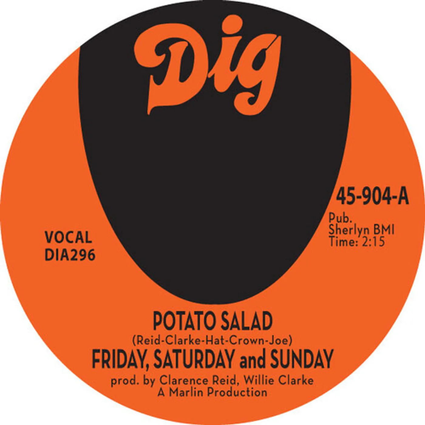 Friday, Saturday And Sunday Potato Salad 7" Vinyl Record