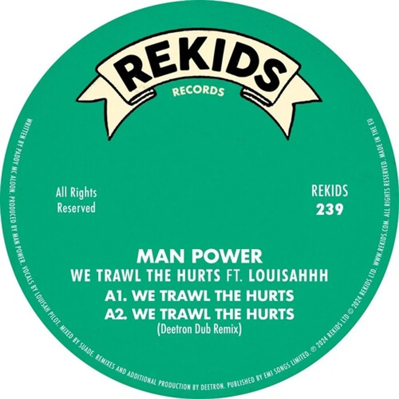 Man Power We Trawl The Hurts (Deetron Remixes) Vinyl Record