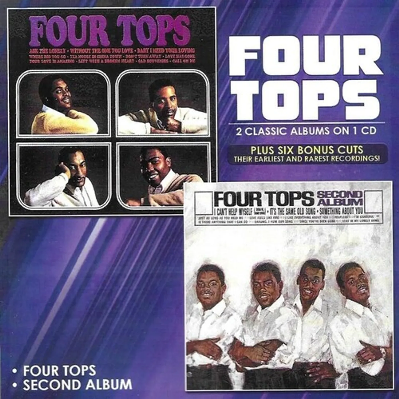 Four Tops 2 CLASSIC ALBUMS ON 1 CD PLUS SIX BONUS CUTS CD