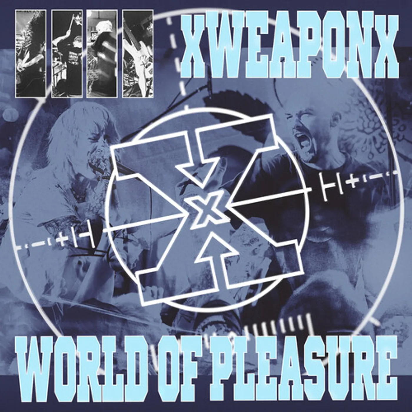 Xweaponx / World Of Pleasure  Weapon of Pleasure Split (Transparent Blue)  Vinyl Record