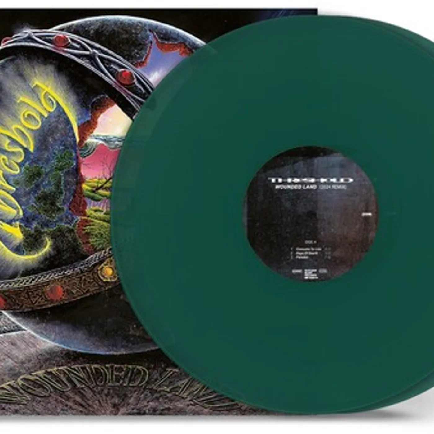 Threshold WOUNDED LAND (REMIXED & REMASTERED) - GREEN Vinyl Record