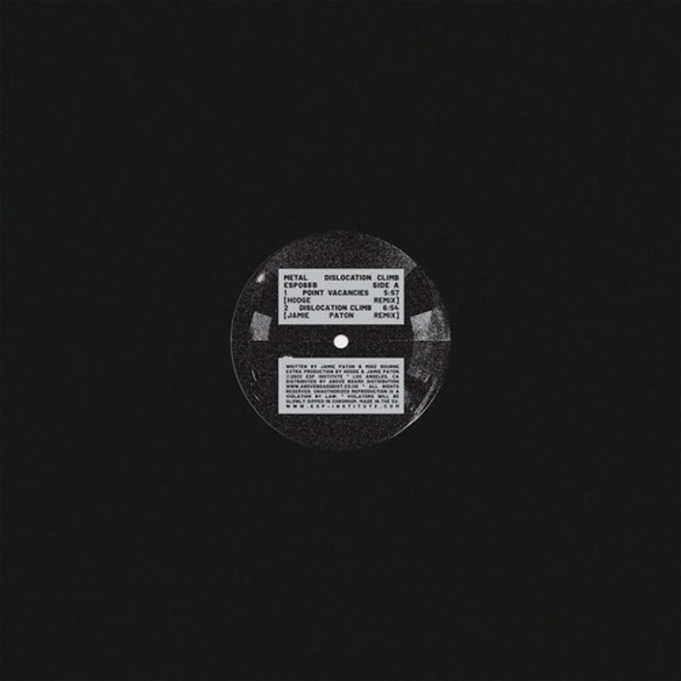 Metal Point Vacancies (Remixes) Vinyl Record