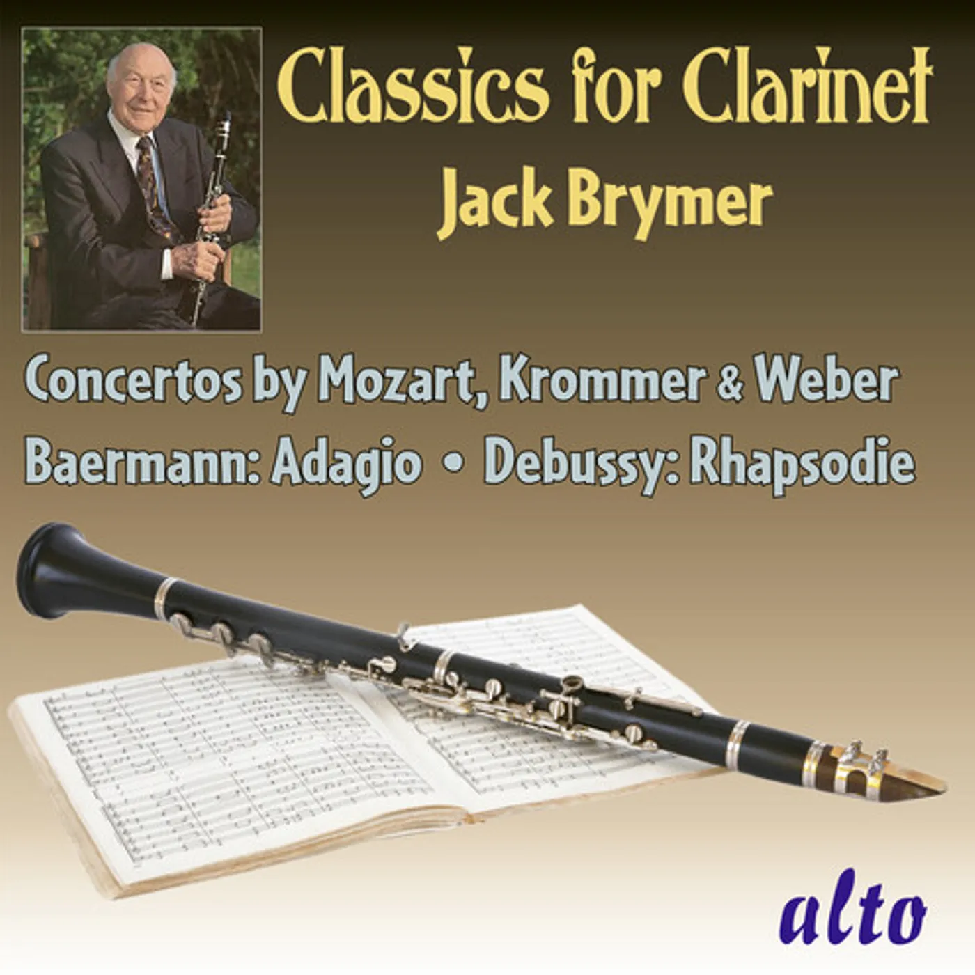Jack Brymer CLASSICS FOR CLARINET CD
