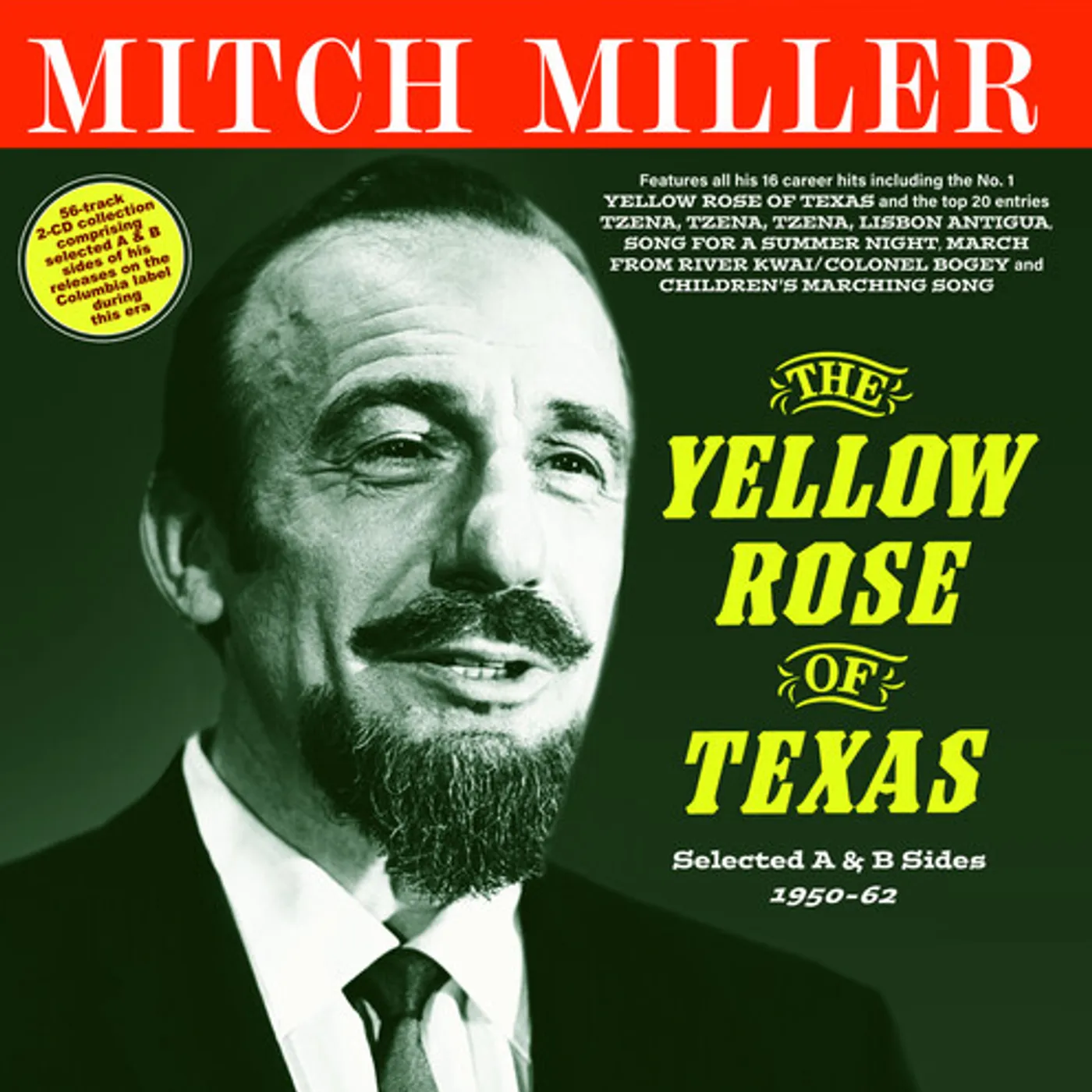 Mitch Miller YELLOW ROSE OF TEXAS: SELECTED A & B SIDES 1950-62 CD