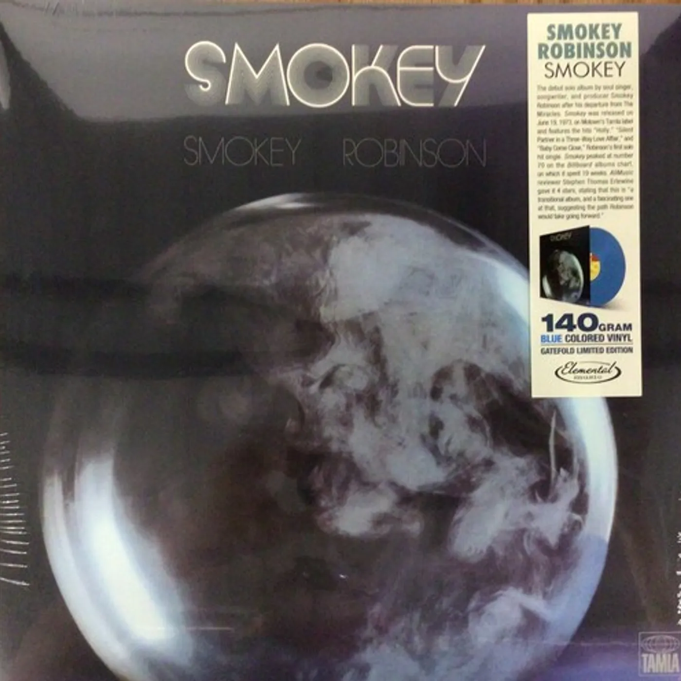Smokey Robinson Smokey (Blue) Vinyl Record