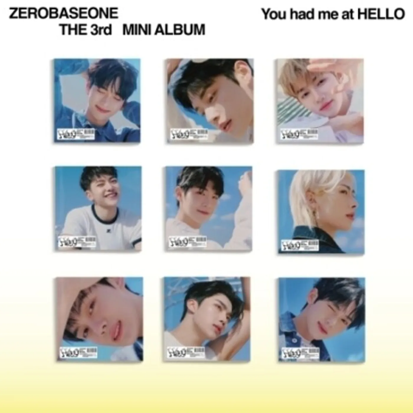 ZEROBASEONE YOU HAD ME AT HELLO - DIGIPACK - RANDOM COVER CD