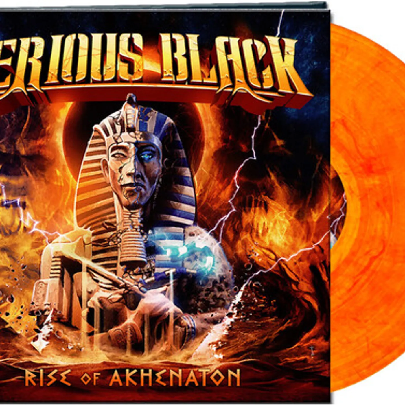Serious Black Rise Of Akhenaton (Red/Orange Marbled) Vinyl Record