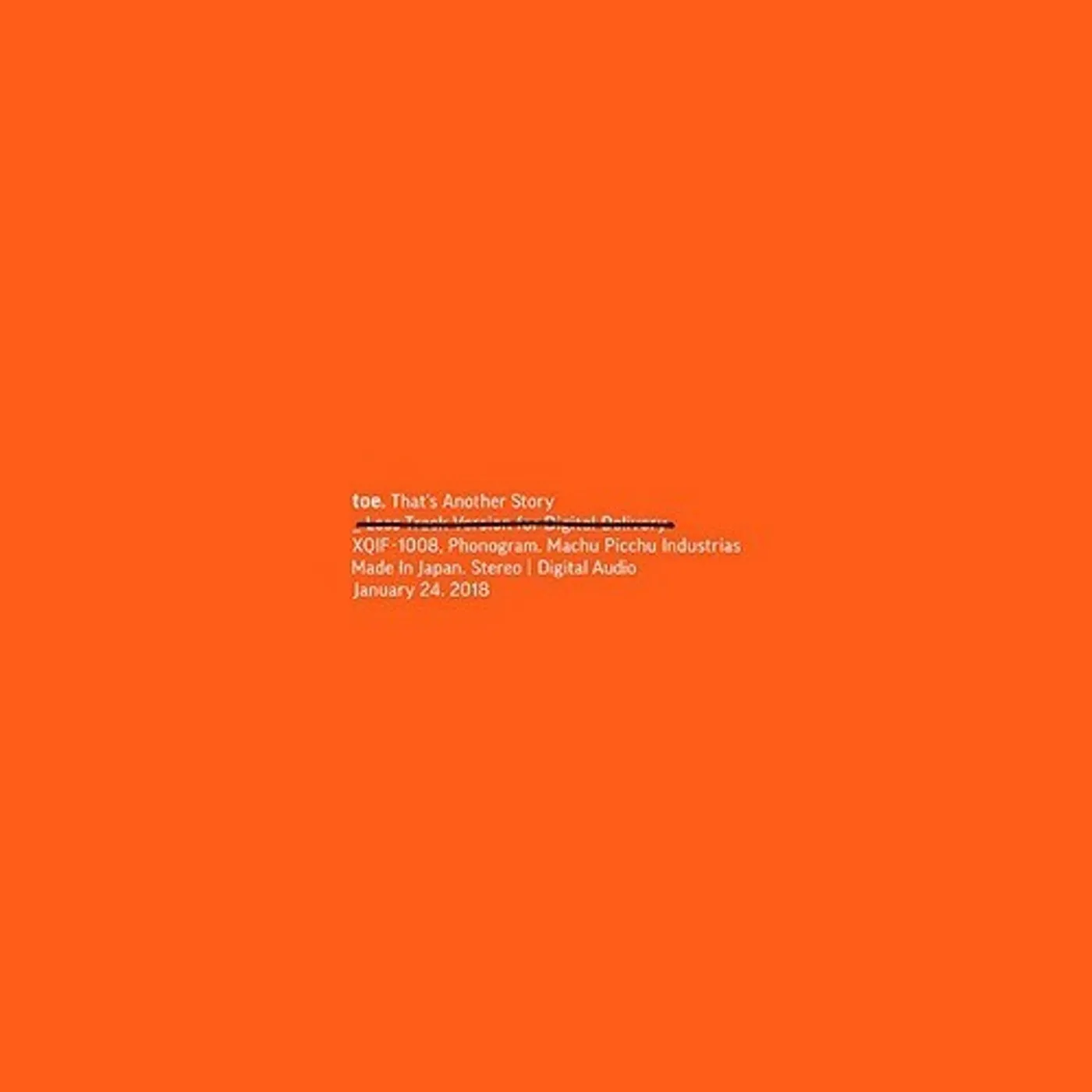 toe THAT'S ANOTHER STORY CD
